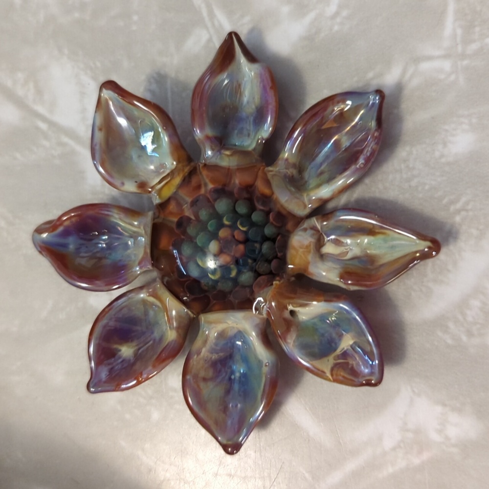 Hand blown glass pendant!
